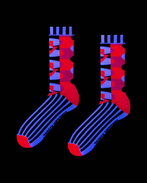 Skarpetki męskie długie | fluo socks RESPECT | Wedzicka | ZOOKSY