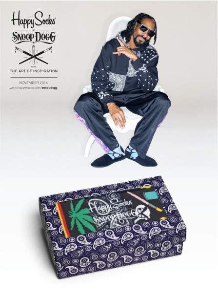 Skarpety 3-Pack XSDG08-650 - Gift Box Happy Socks & Snoop Dogg