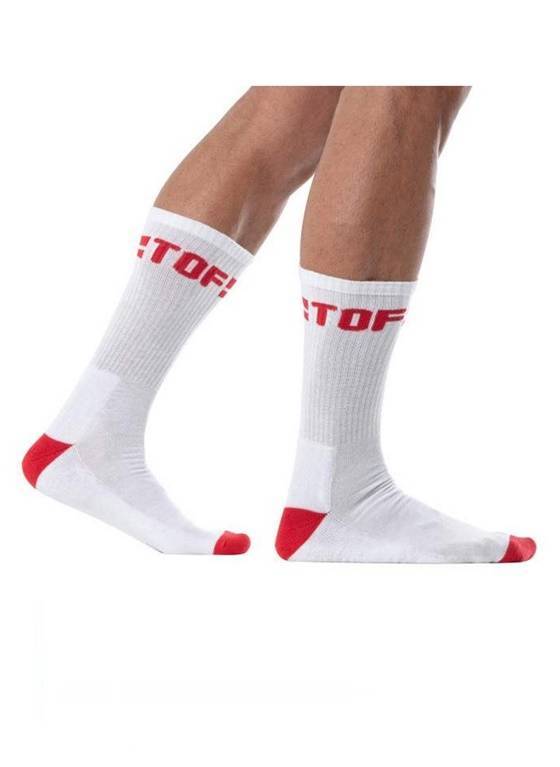 Skarpety sportowe | Sport socks red TOF232BR | TOF Paris