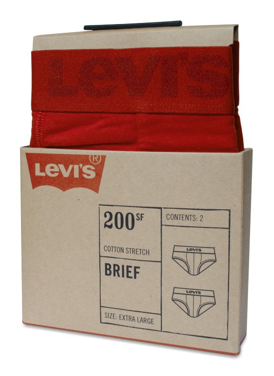Slipy Levi's - 2 Pack 200SF czerwone