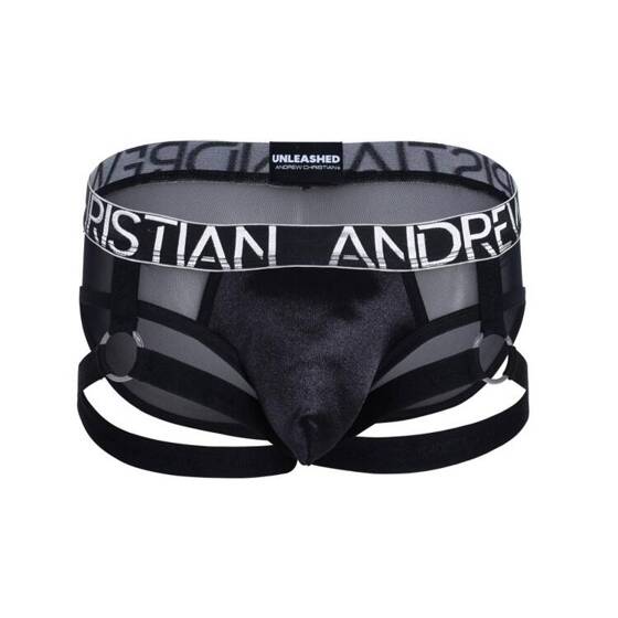 Slipy męskie | UNLEASHED Garter Mesh Brief w/ ALMOST NAKED® | Adrew Christian