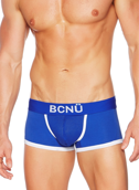 Bokserki męskie BCNÜ -  Pulse Boxer Brief niebieskie