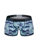 Bokserki męskie moro z grubą gumą | Niebieskie |  CottonSoft 2.0 Camo Blue | AussieBum