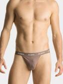 Gładki Jockstrap męski | Beżowe | Atlantic | MP-1572