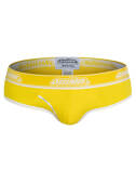 Gładkie slipy męskie | Żółte | CottonCandy Yellow | AussieBum