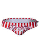 Kąpielówki męskie slipy w graficzny wzór | Wielokolorowe | Signature Peppermint | AussieBum