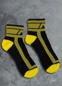 Skarpetki męskie | Fetish Ankle-Sock ADF27 Yellow | ADDICTED