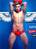 Slipy Supawear - Supa Fly czerwone