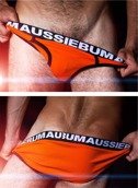Slipy męskie Aussiebum - Roger Mandarin pomarańczowe